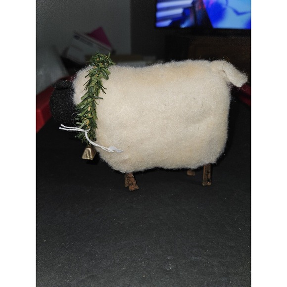 Handmade Other - Needle Felted Lamb Metal Legs‎ 6x4 NWOT
